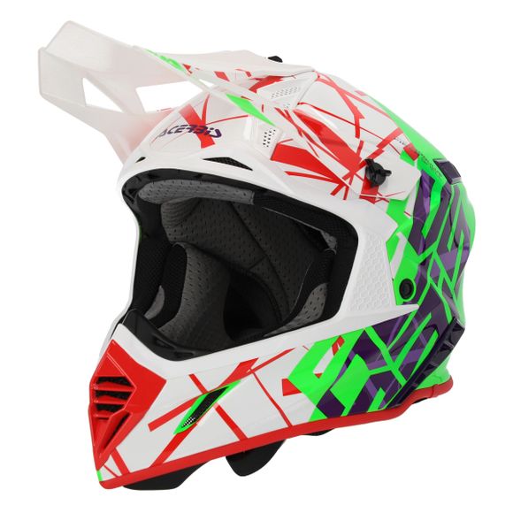 Acerbis X-TRACK VTR ECE 2206 2024 cross helmet - Green / WhiteRef: AE5307