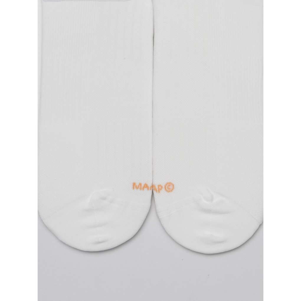 MAAP Team Socks Long - white/faded fluoro orange