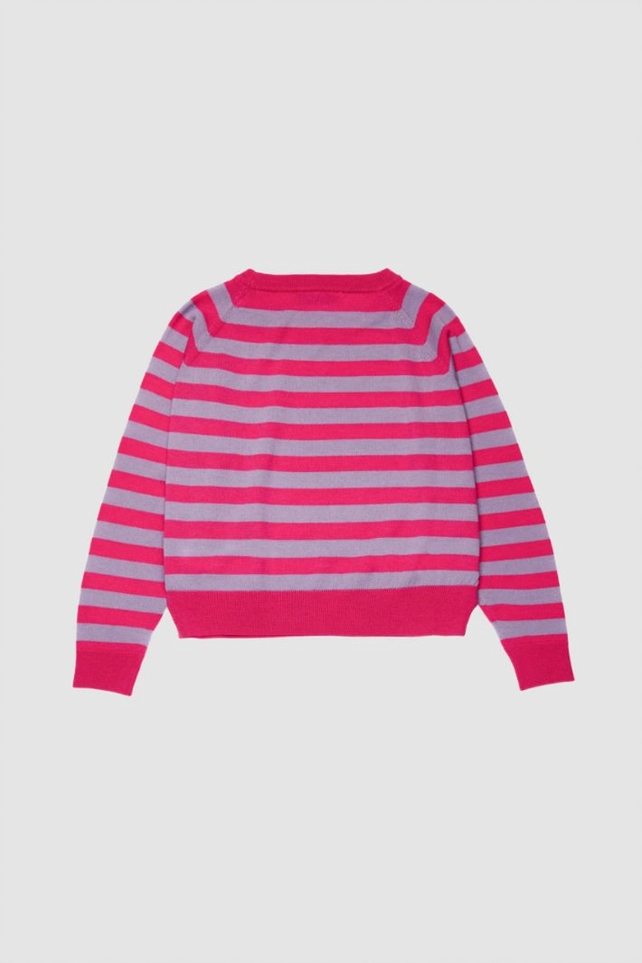 Sweater with raglan sleeves KID - FUCSIA LILAC
