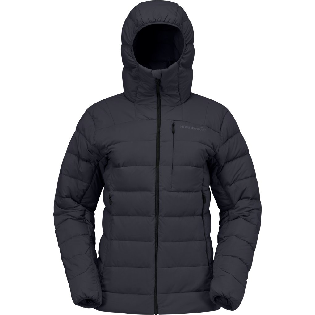 Norrona femund down700 Zip Hood Jacket Women - Caviar Black