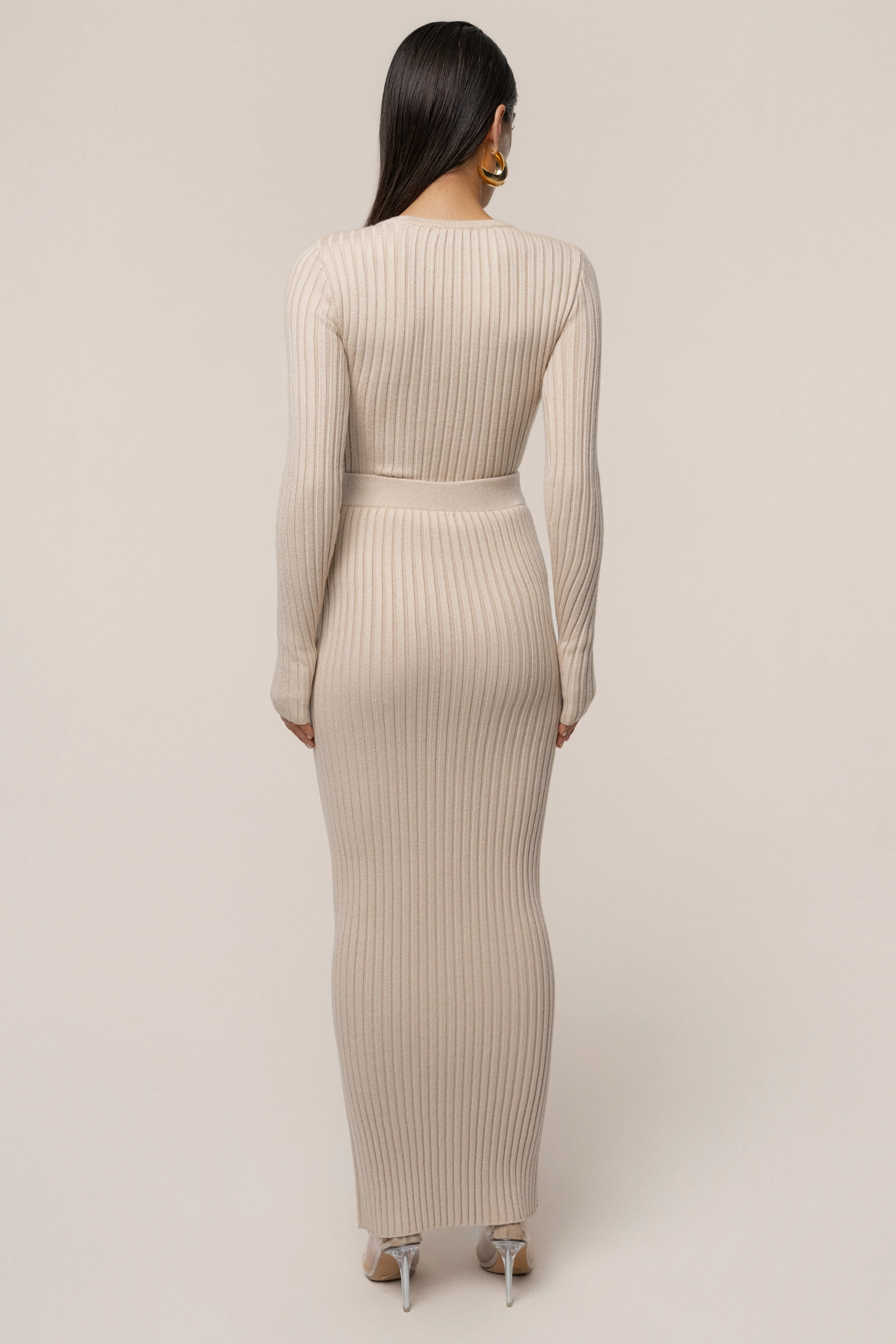 Stone Overcast Ribbed Top