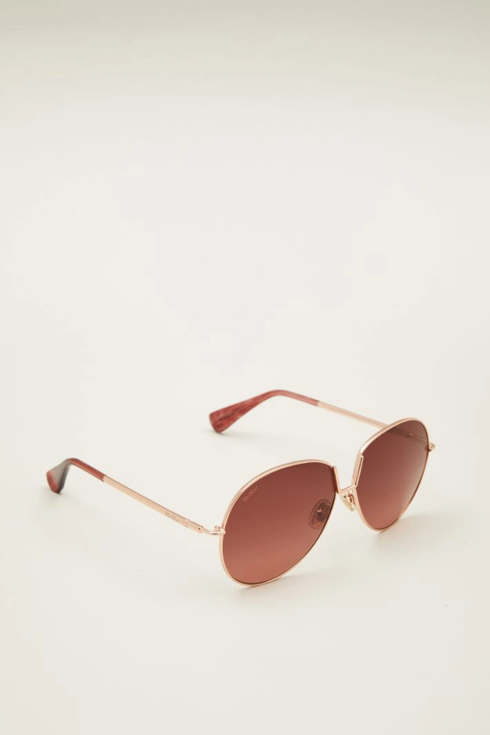 Shaped sunglasses - BROWN