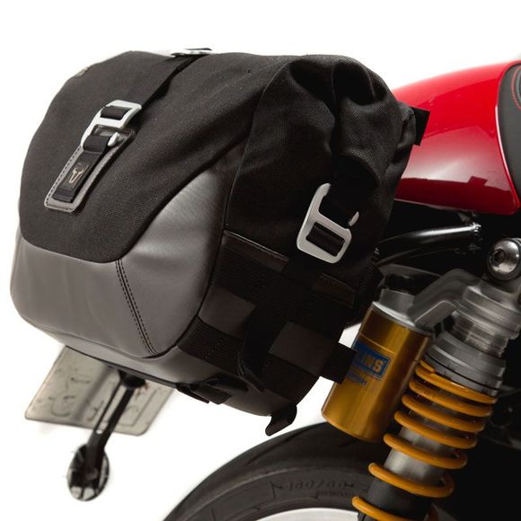 SW-MOTECH LC1 Right Saddlebag (9.8 liters) Universal - Black/BrownRef: bc.hta.00.401.10100r