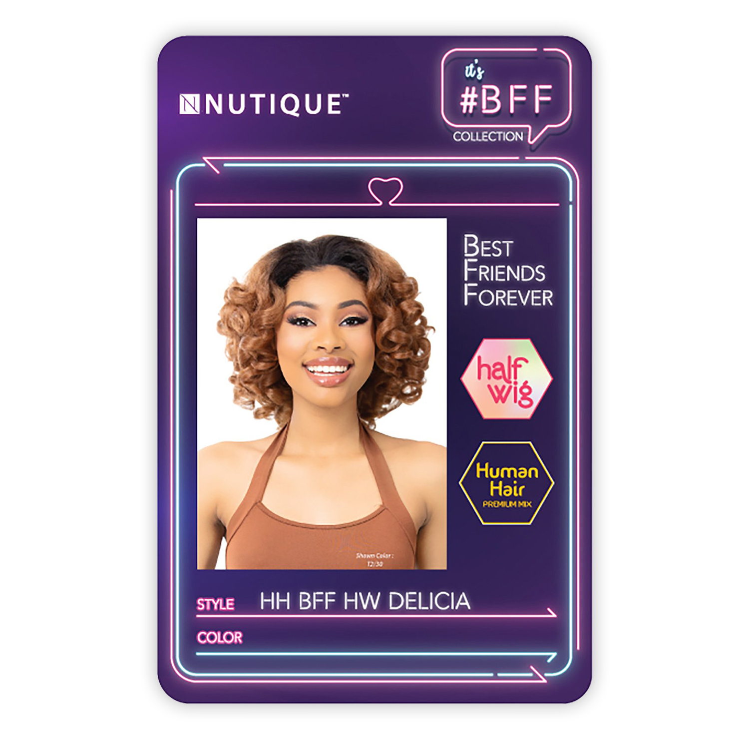 Nutique Human Hair Blend Half Wig HH BFF HW Delicia