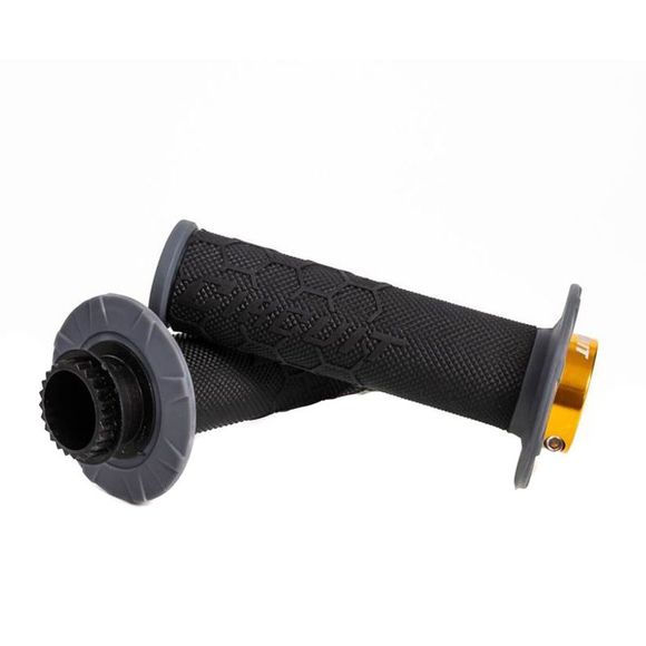 Circuit Equipment KIRA LOCK ON Universal Handlebar Grips - Grey / BlackRef: cre0010 / ma016-2b1