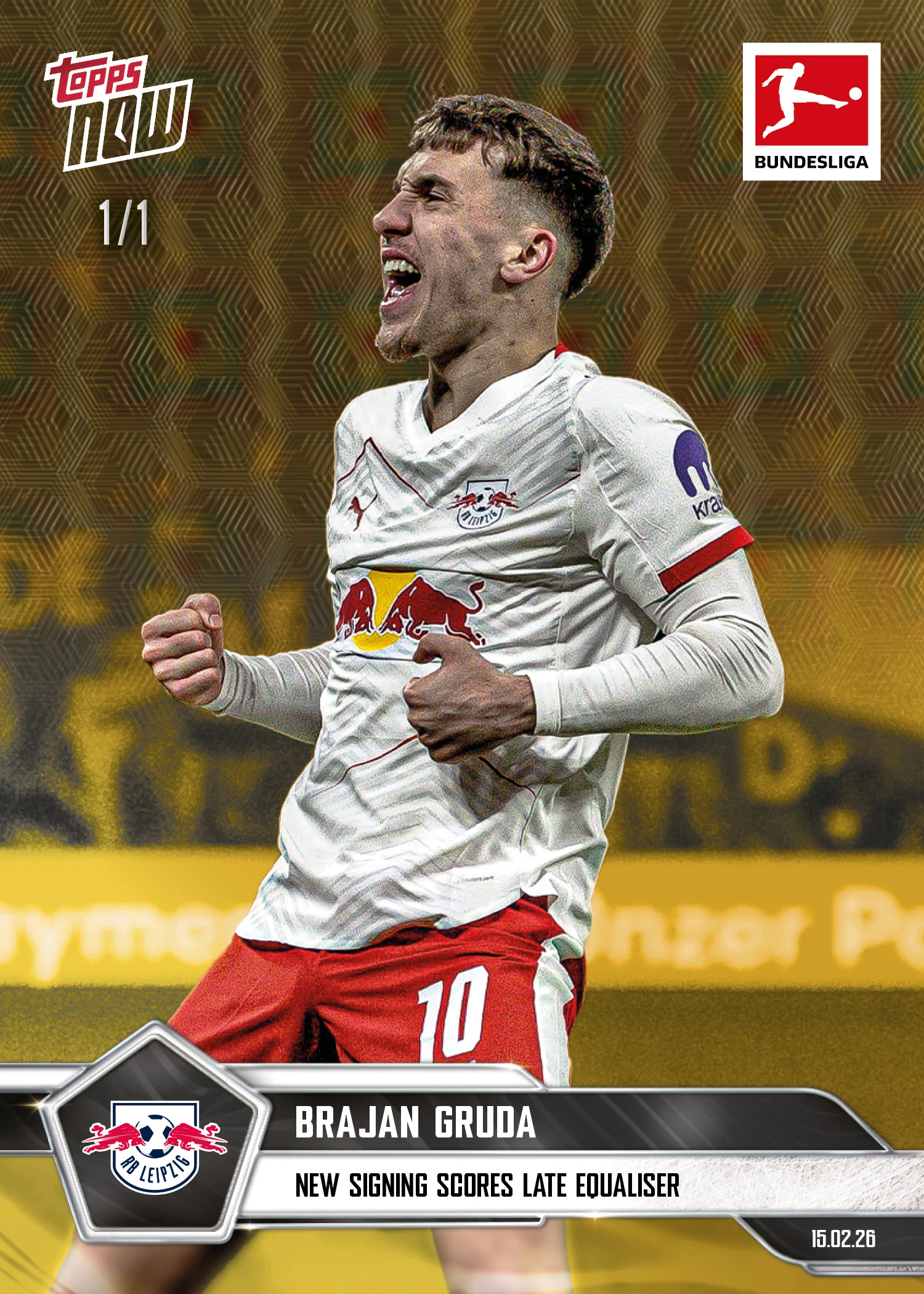 Brajan Gruda - 2025-26 Bundesliga Topps NOW® - Card 127 - PR: 203