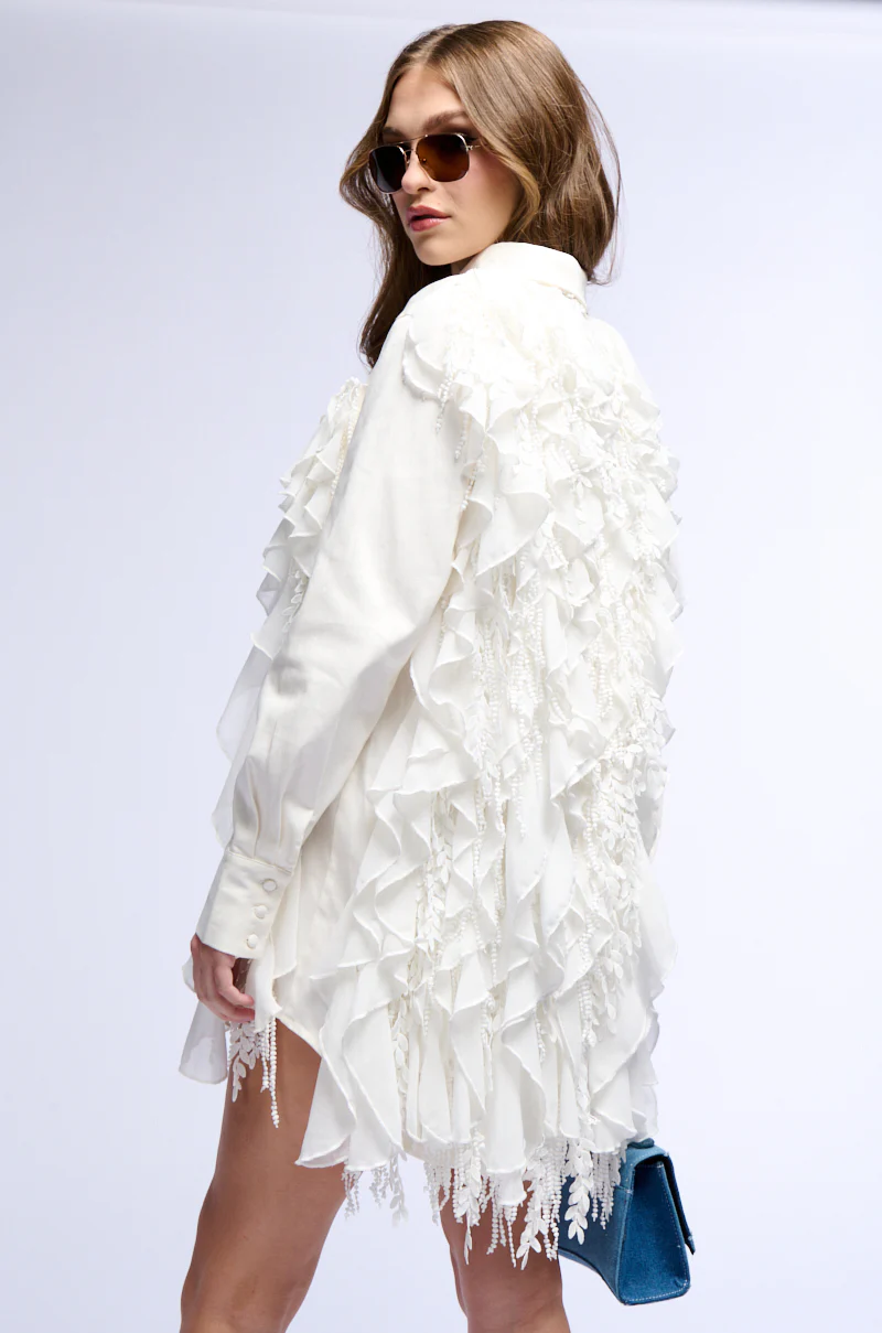 Party In The Back Shirt Dress