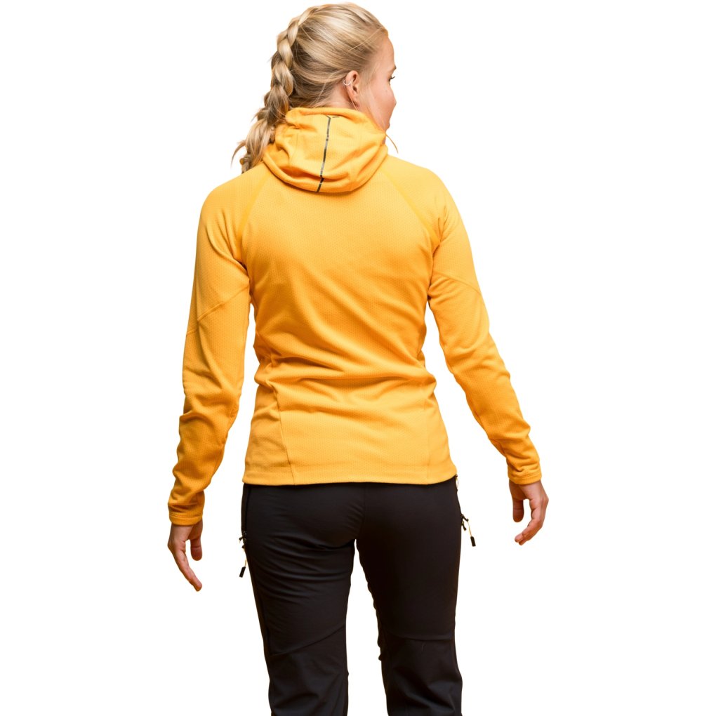Bergans Y MountainLine Wooltech Midlayer Jacket Women - mango yellow