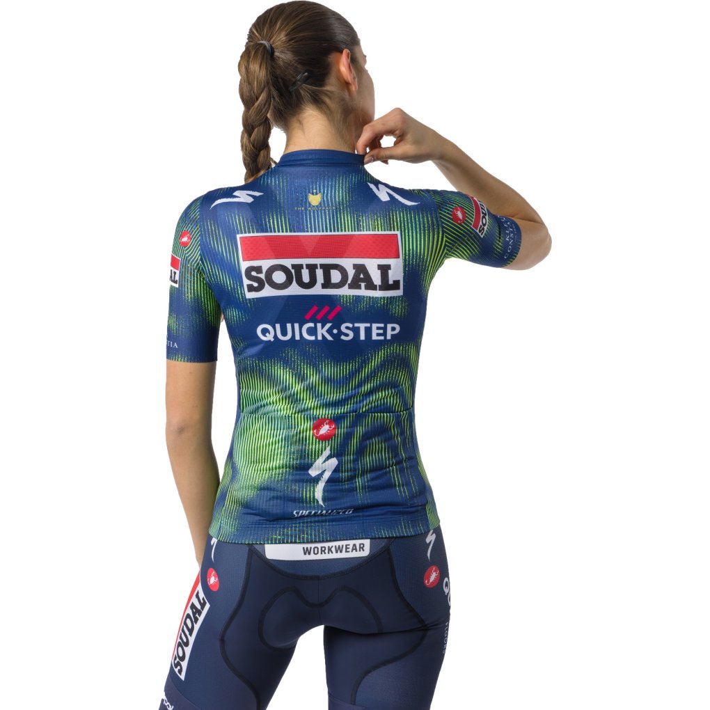 Castelli Competizione 4 Jersey Team Soudal Quick-Step Women - blue/electric lime 051