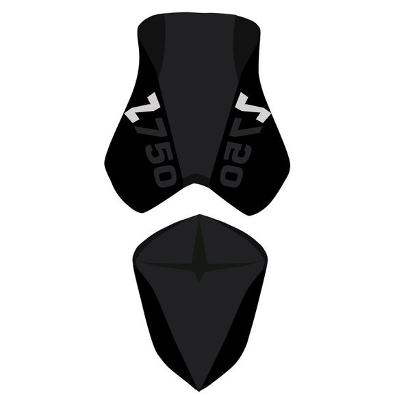 Housse de selle Bagster Noir/Noir Mat/Lettres NoiresRef : 2192D