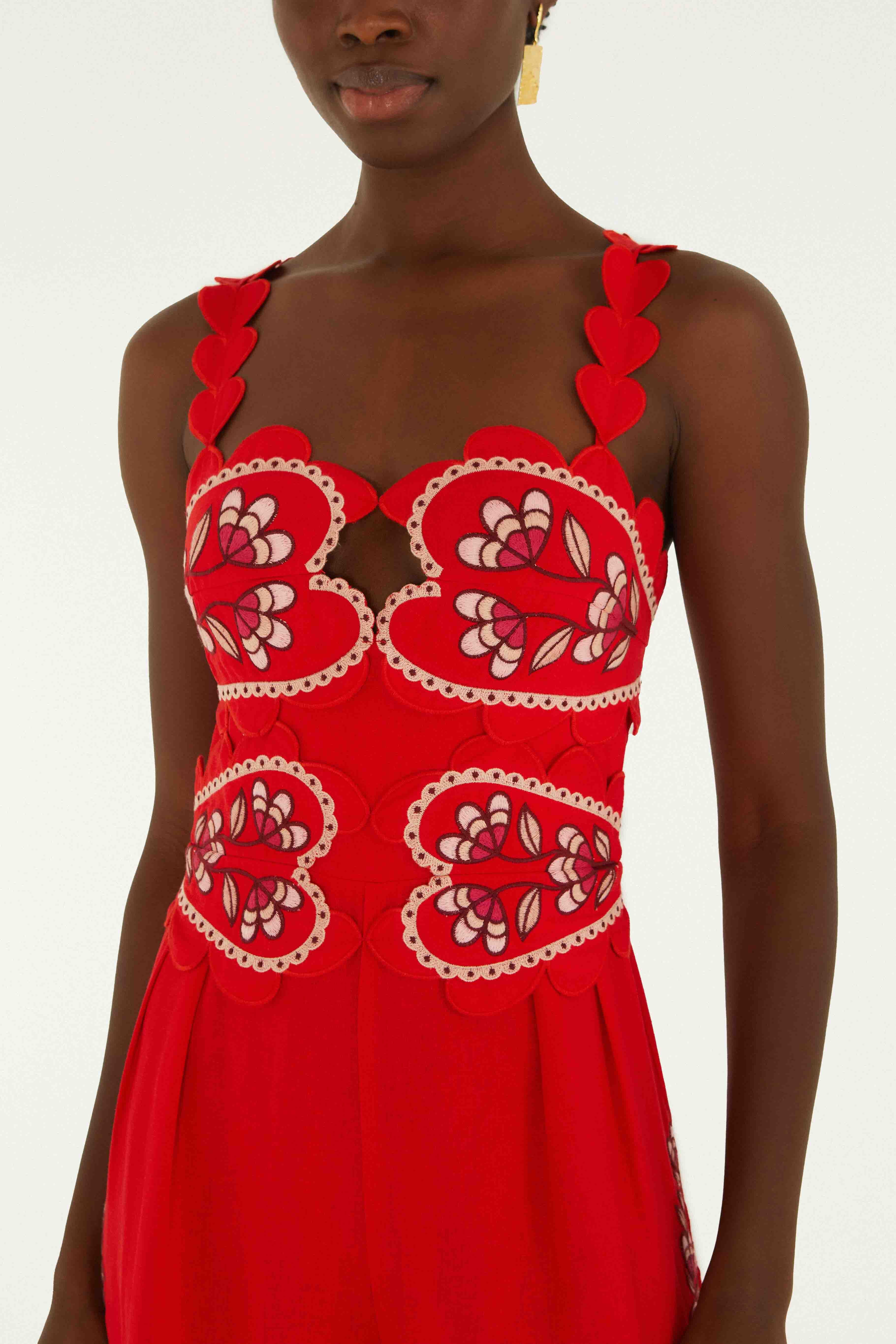 Pink Lovely Pineapples Embroidered Jumpsuit