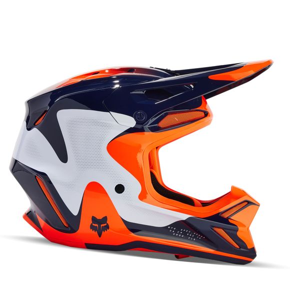 Casque cross Fox V3 - REVISE 2024 - Bleu / OrangeRef : FX4079-C25903