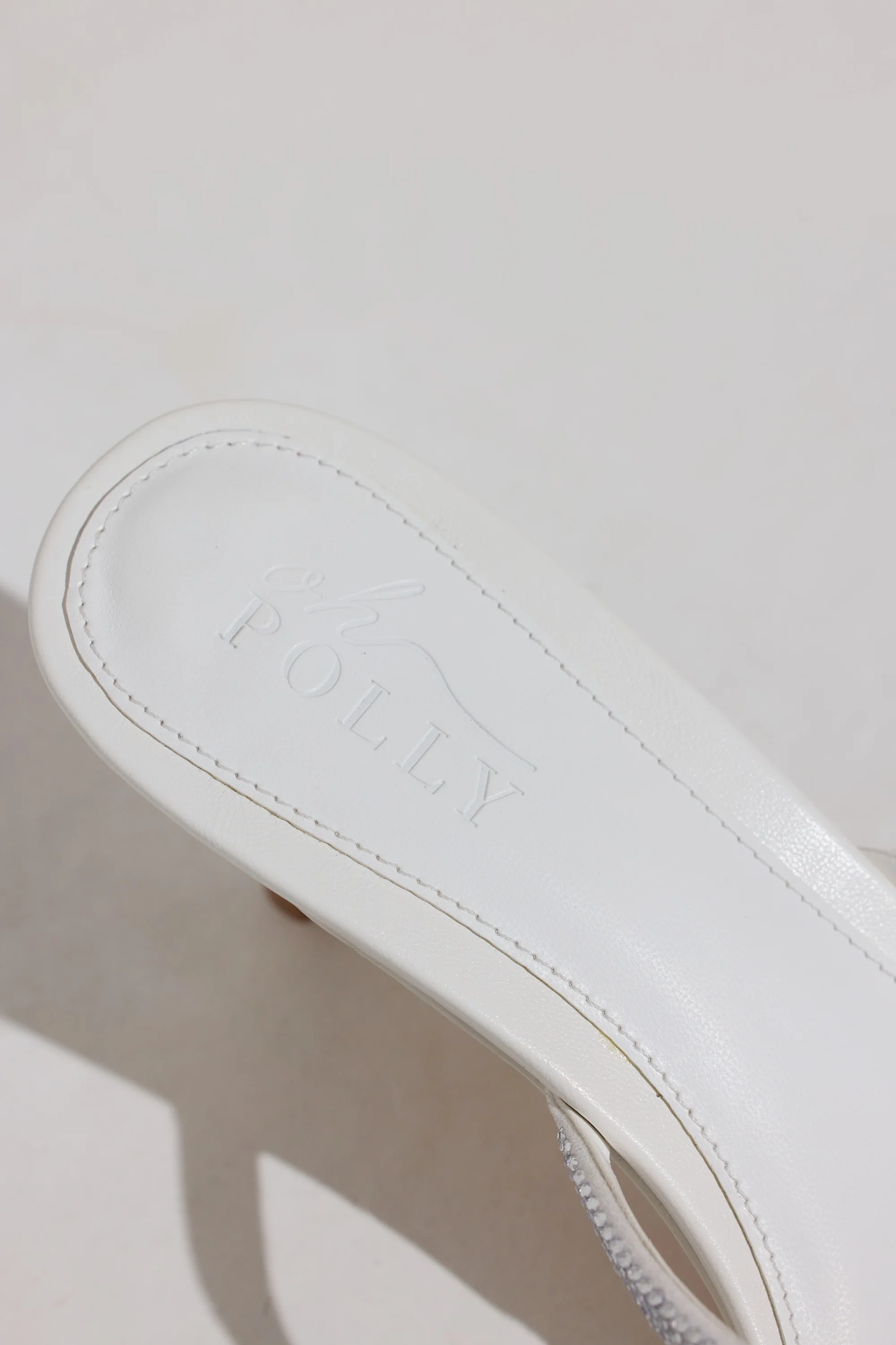 Heeled Sandal  in White