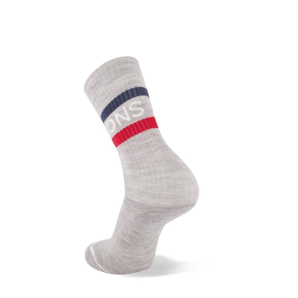 Mons Royale Signature Merino Crew Socks - college grey