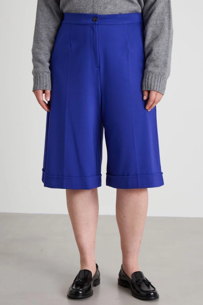 Jersey Bermuda shorts - PURPLE