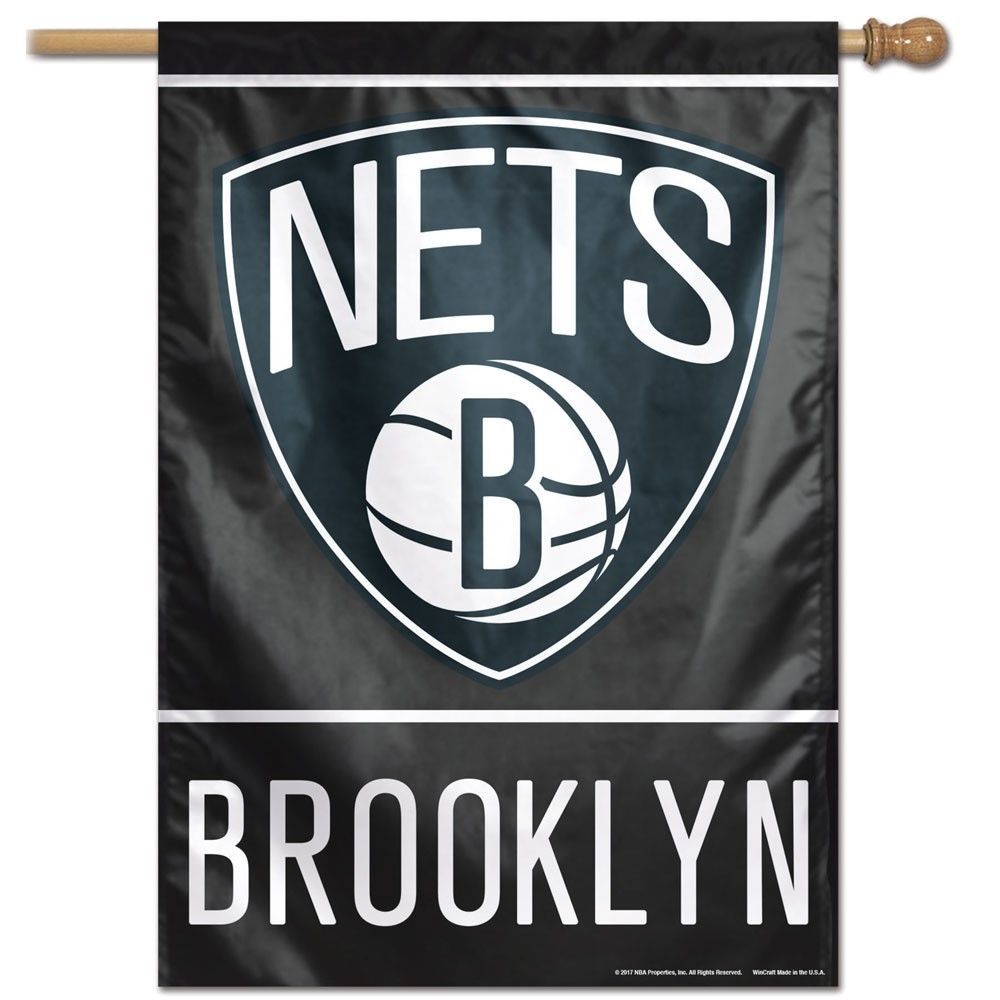 Brooklyn Nets NBA Vertical Flag