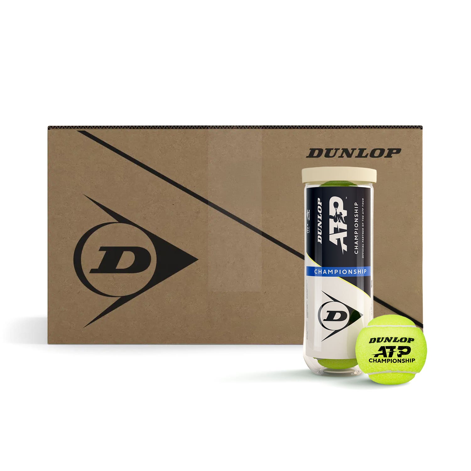 BOX 24 CANS X 3 BALLS DUNLOP ATP CHAMPIONSHIP 3PET