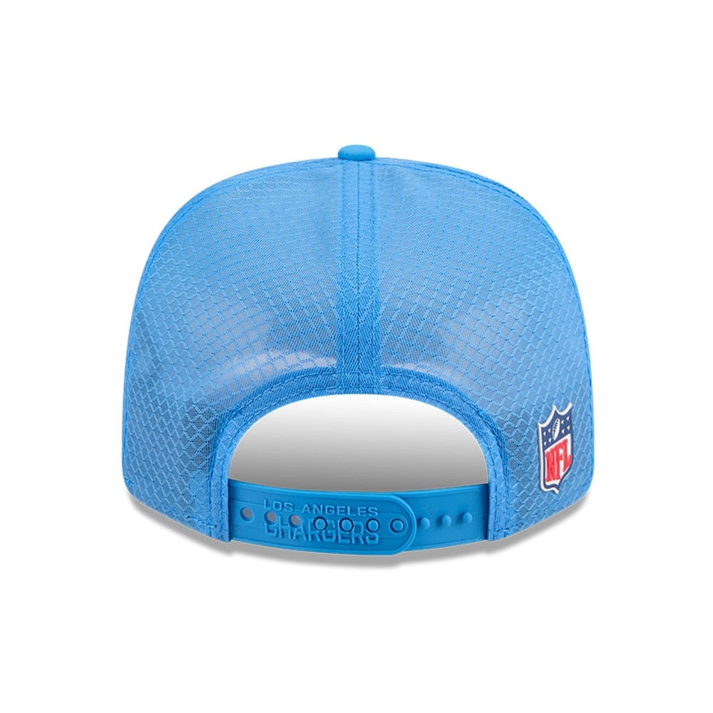 Los Angeles Chargers 2025 NFL On-Field Sideline 9SEVENTY Trucker Snapback Cap Blue