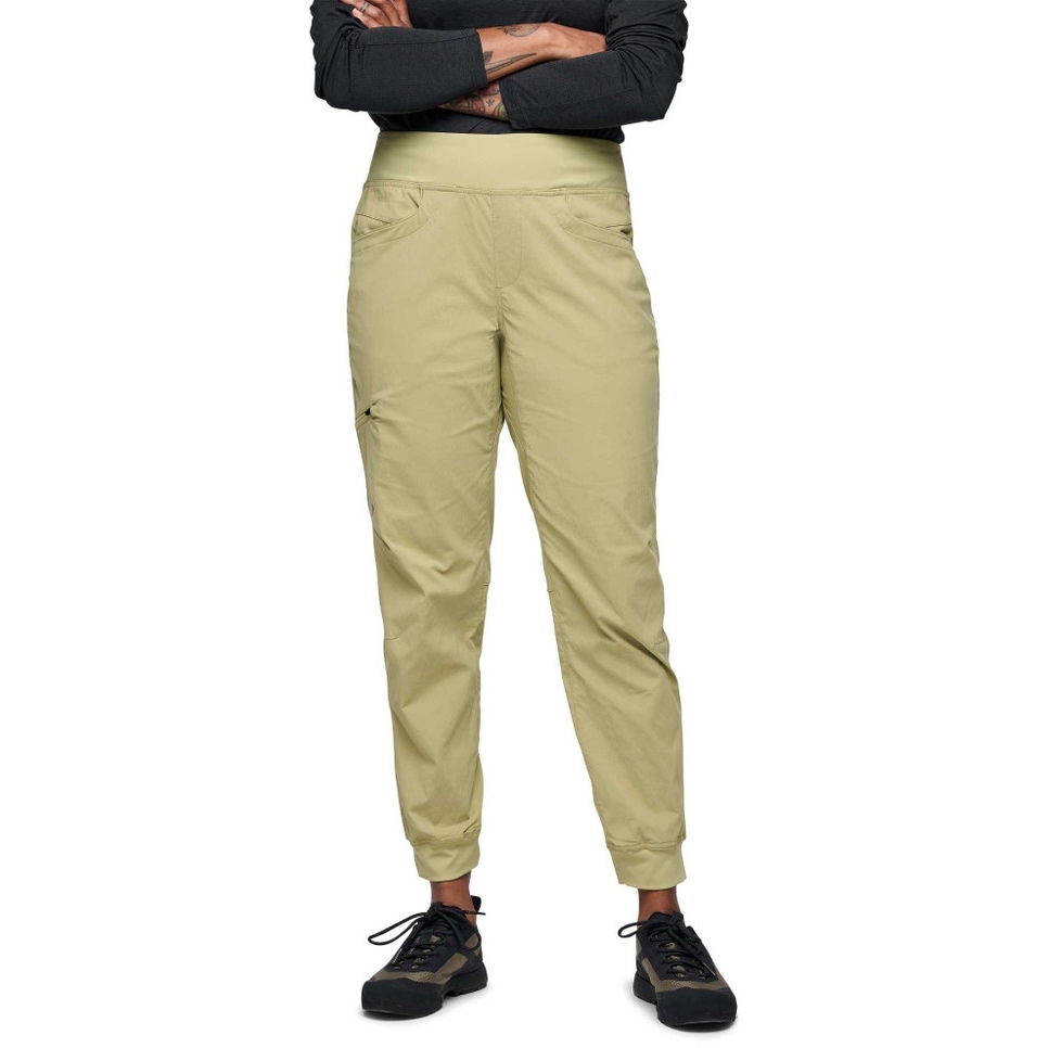 Black Diamond Technician Jogger Pants Climbing Pants Women - Cedarwood Green