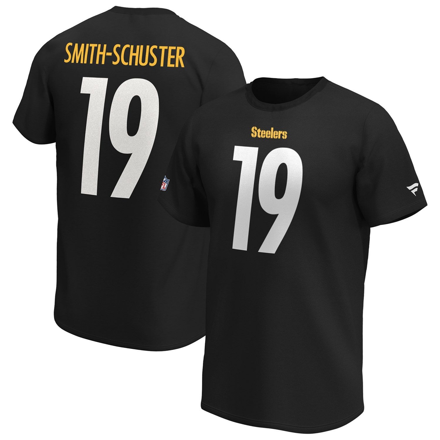 JuJu Smith-Schuster #19 Pittsburgh Steelers Fanatics Player NFL T-Shirt Black