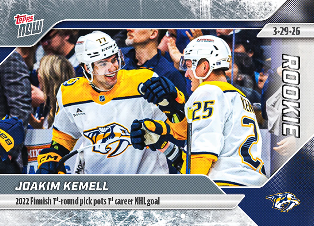 Joakim Kemell - 2025-26 NHL Topps NOW® - Sticker # 133 Pack - PR: 280