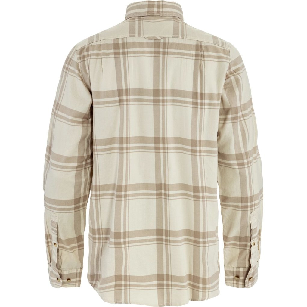 Fjällräven Övik Lite Flannel Shirt Men - chalk white-fossil
