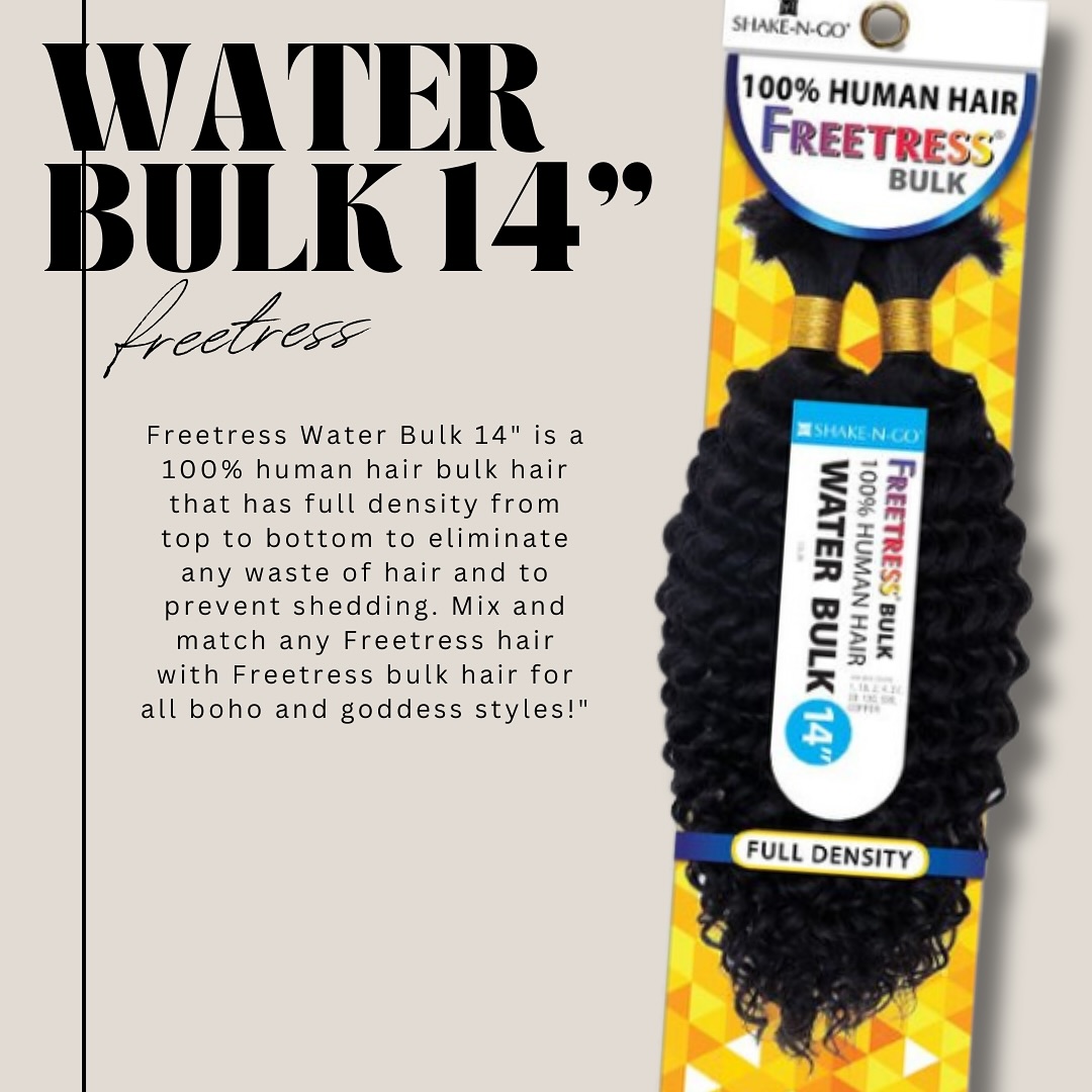 FreeTress Human Hair Braids  Water Bulk 14