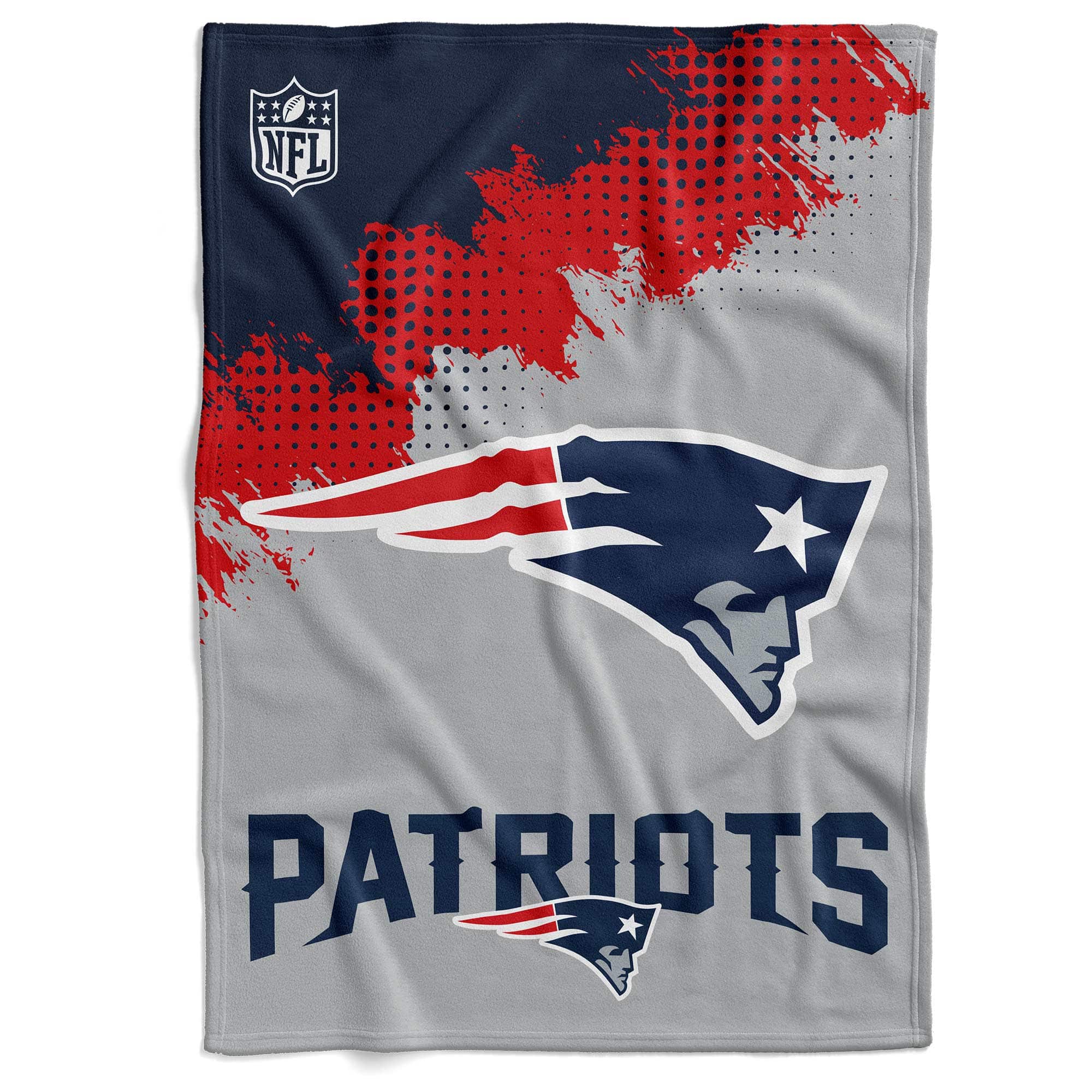 New England Patriots Corner Fleece NFL Blanket