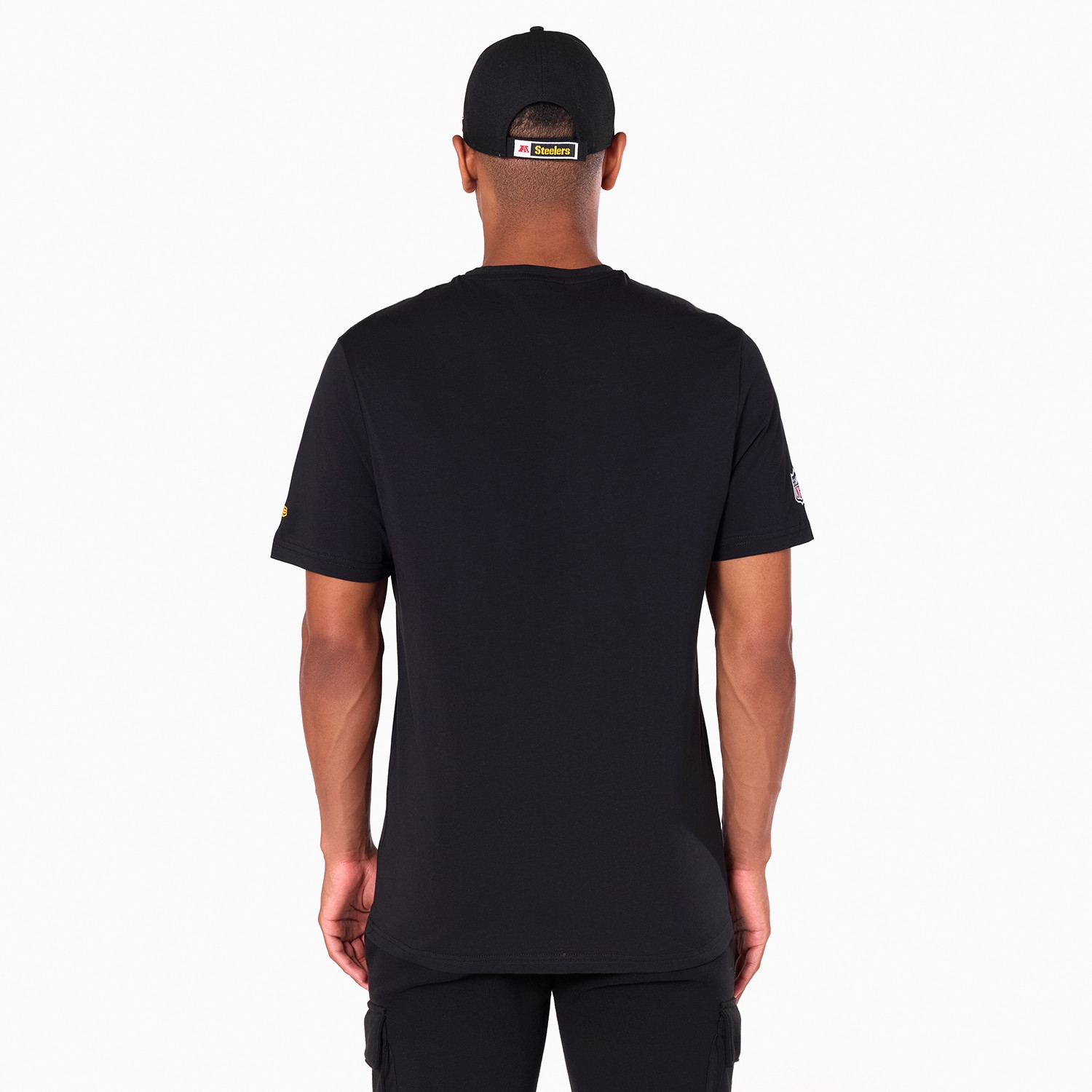 Pittsburgh Steelers Team Logo Football NFL T-Shirt Black