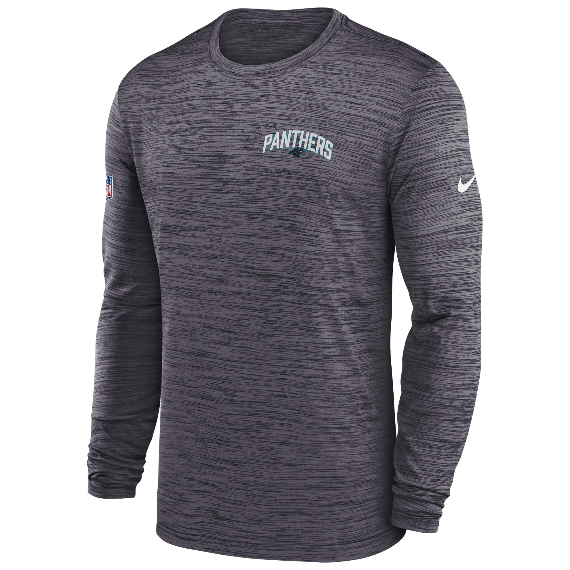 Carolina Panthers 2022 NFL Sideline Nike Velocity Performance Longsleeve Shirt