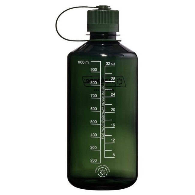 Nalgene Narrow Mouth Sustain Water Bottle 1L - jade