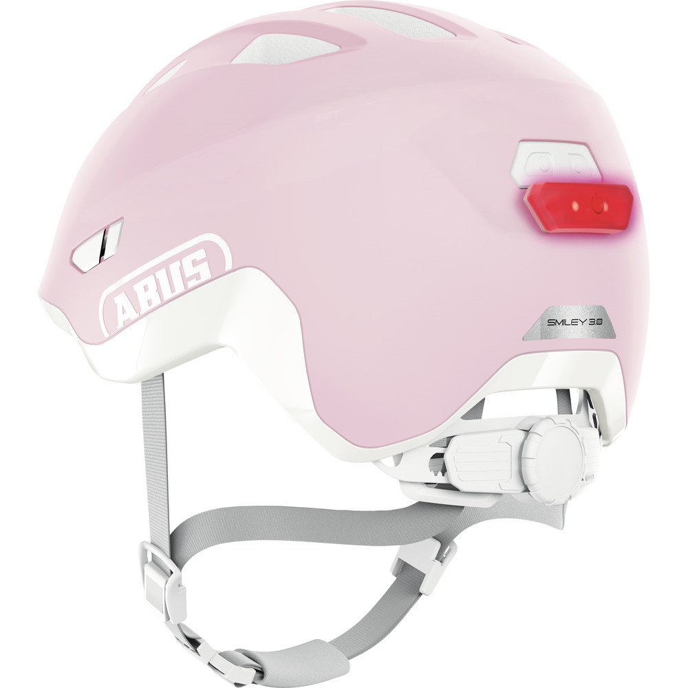 ABUS Smiley 3.0 ACE LED Kids Helmet - pure rose