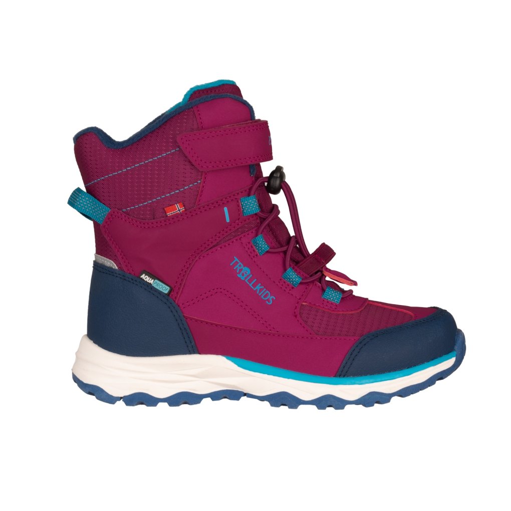 Trollkids Hafjell XT Winter Boots Kids - Bright Berry/Dark Turquoise