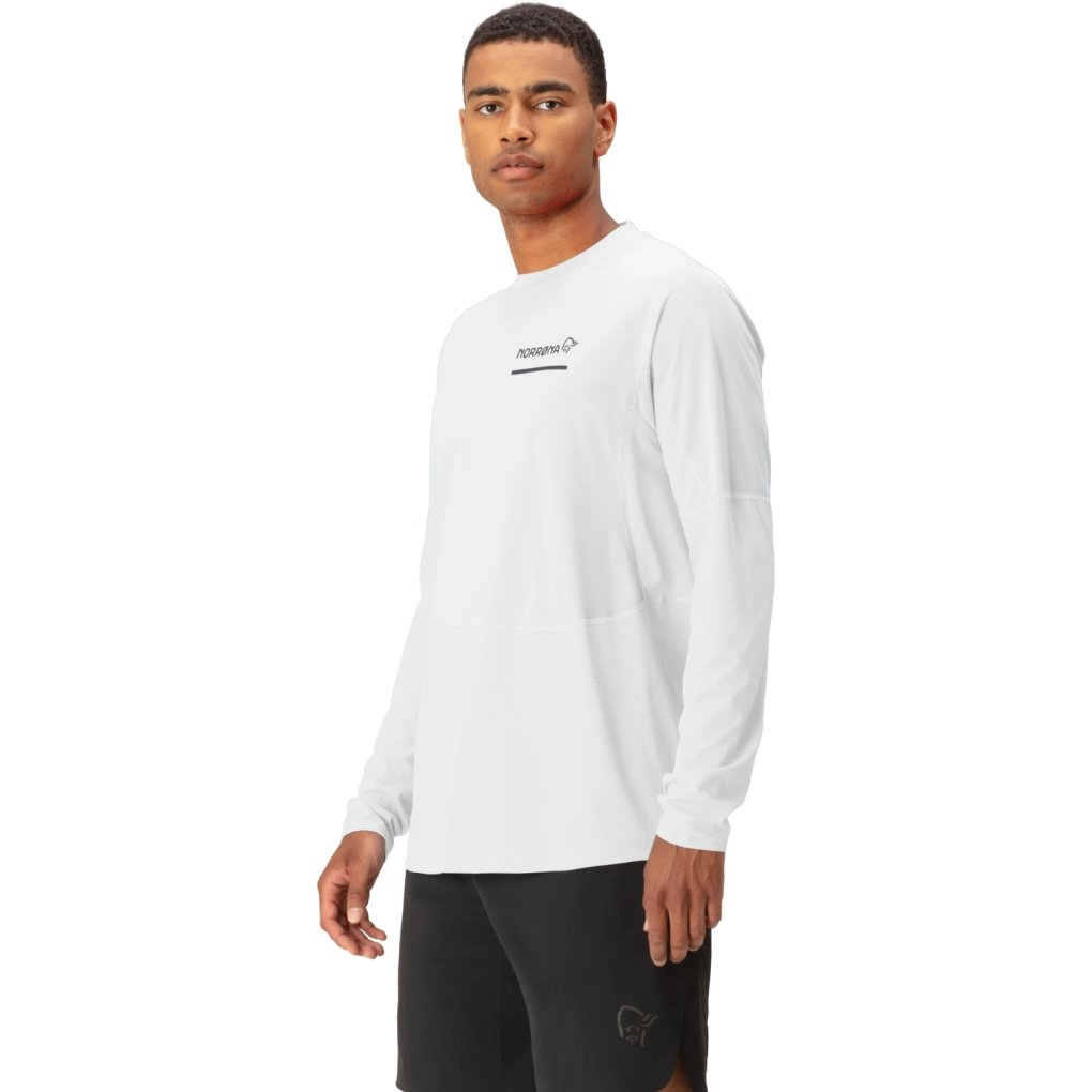 Norrona senja equaliser lightweight Long sleeve Shirt Men - Snow White