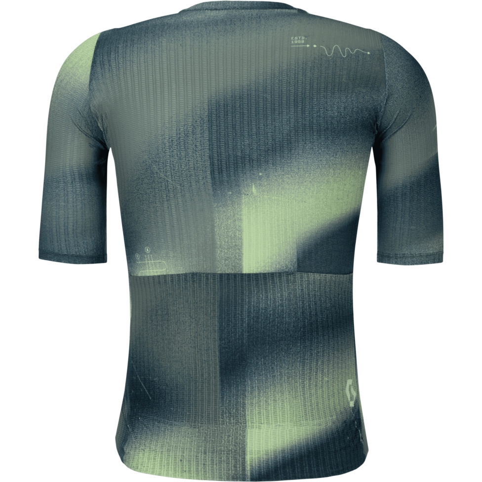 SCOTT Pro SL Short Sleeve Jersey Men - tranquil green/acid yellow