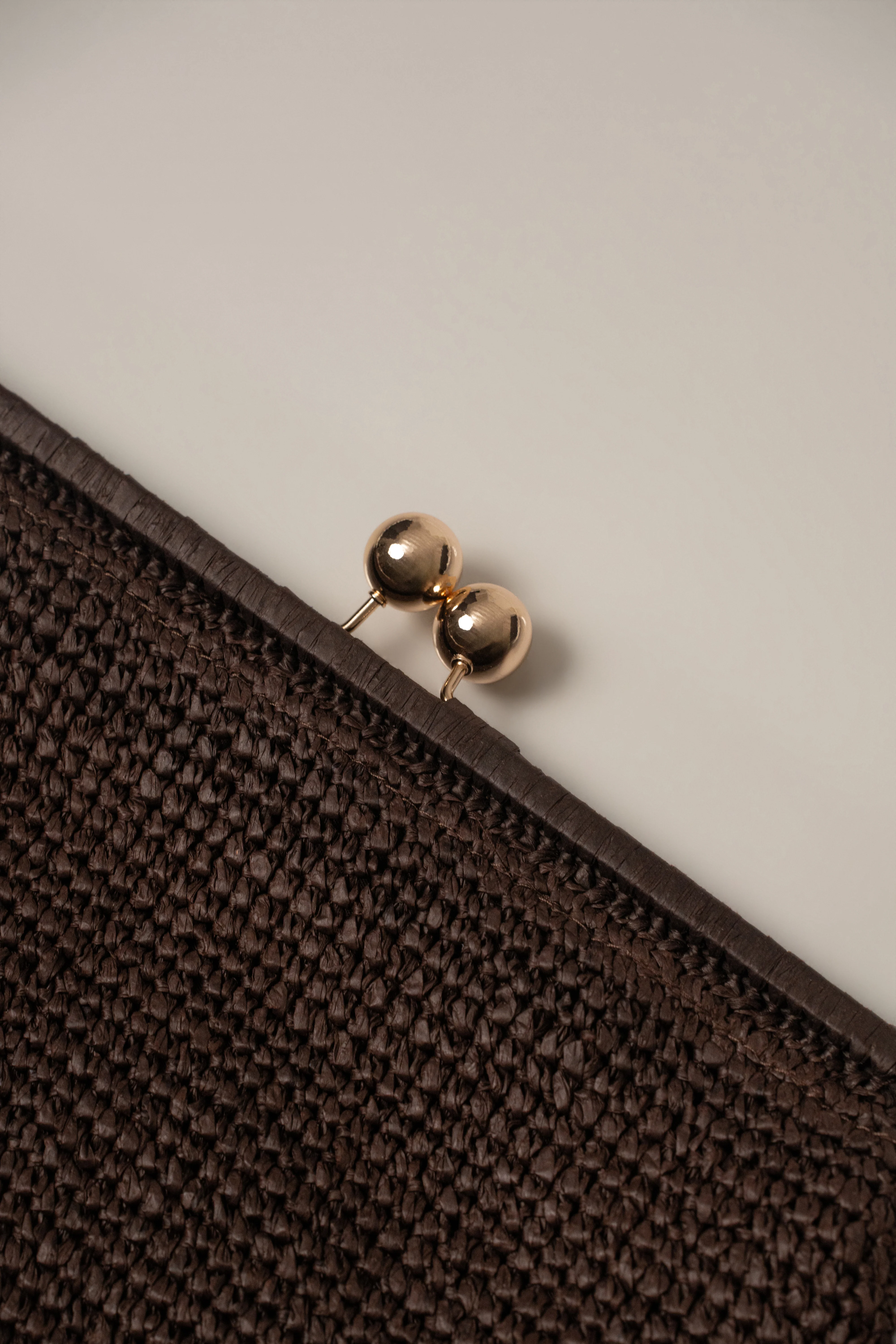 Chocolate Sunkissed Clasp Clutch