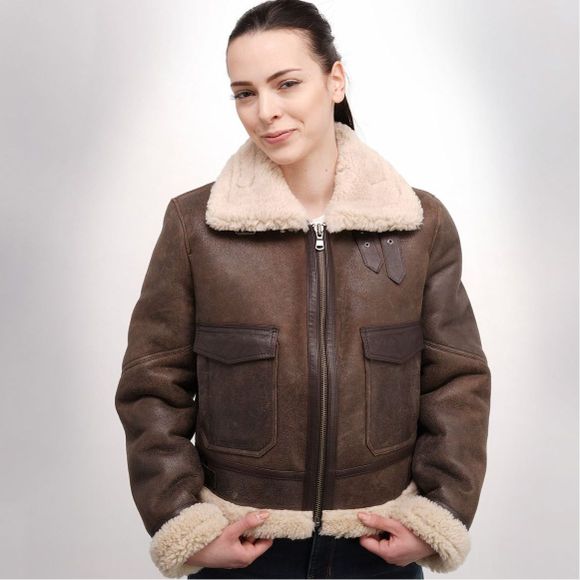 Helstons BOMBARDIER THUNDER WOMEN'S Jacket - BrownRef: HS0981