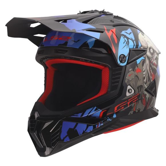 LS2 MX708 FAST II ZOMBIE II 2026 cross helmet - Black / RedRef: LS1302