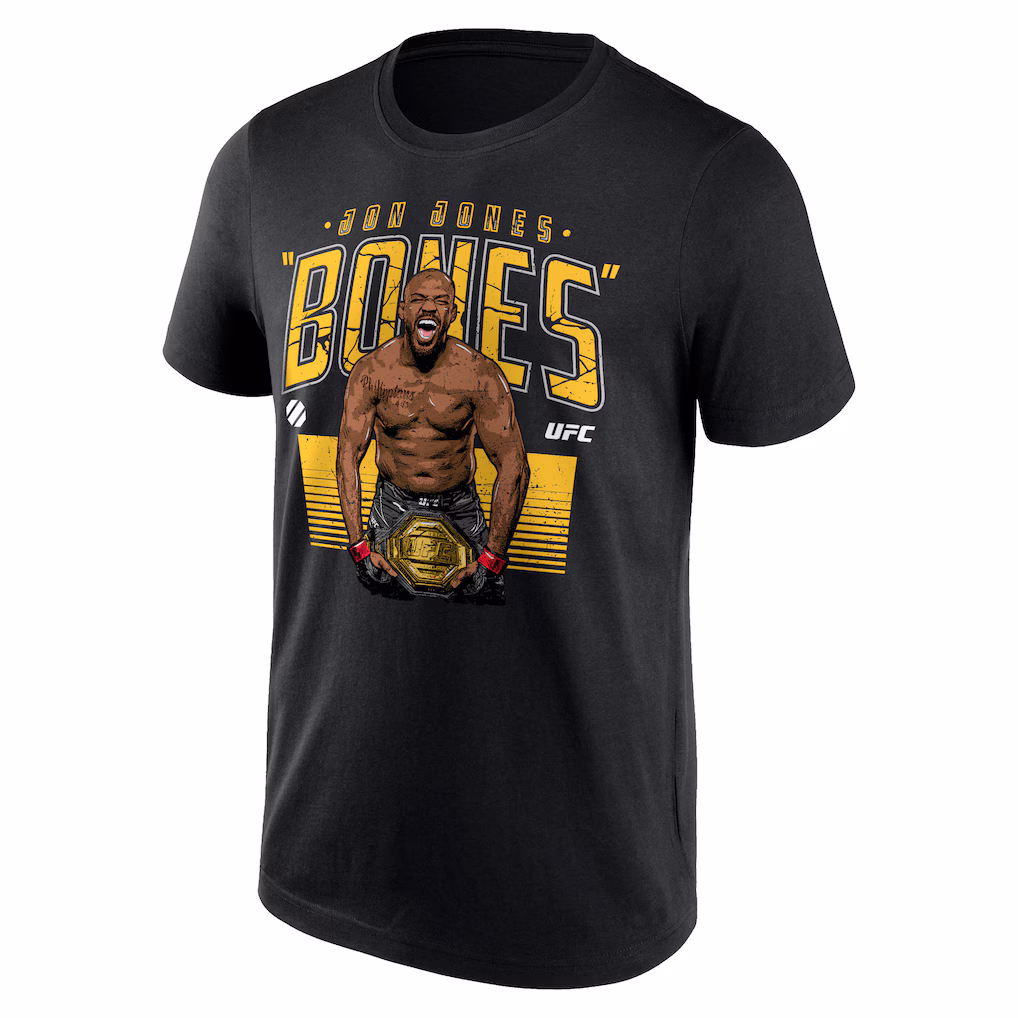 UFC Jon Jones Bones Champion T-Shirt - Black - Mens