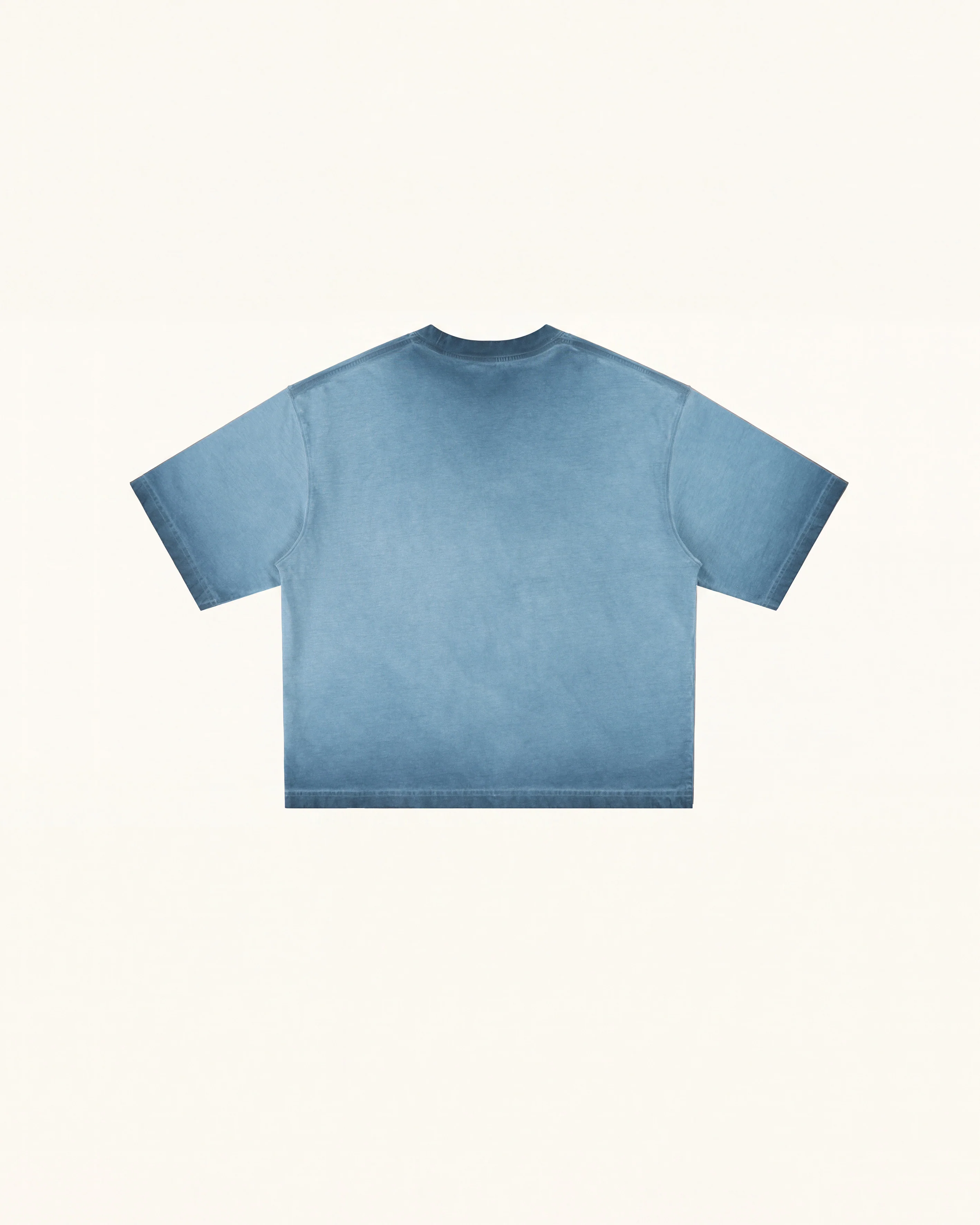 The Angelic Dripping Crystal Wings Tee - Acid Blue