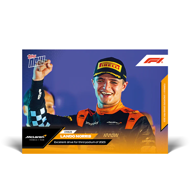 Topps UK - Lando Norris - Excellent drive for third podium of 2023 - F1 TOPPS NOW® Card #47