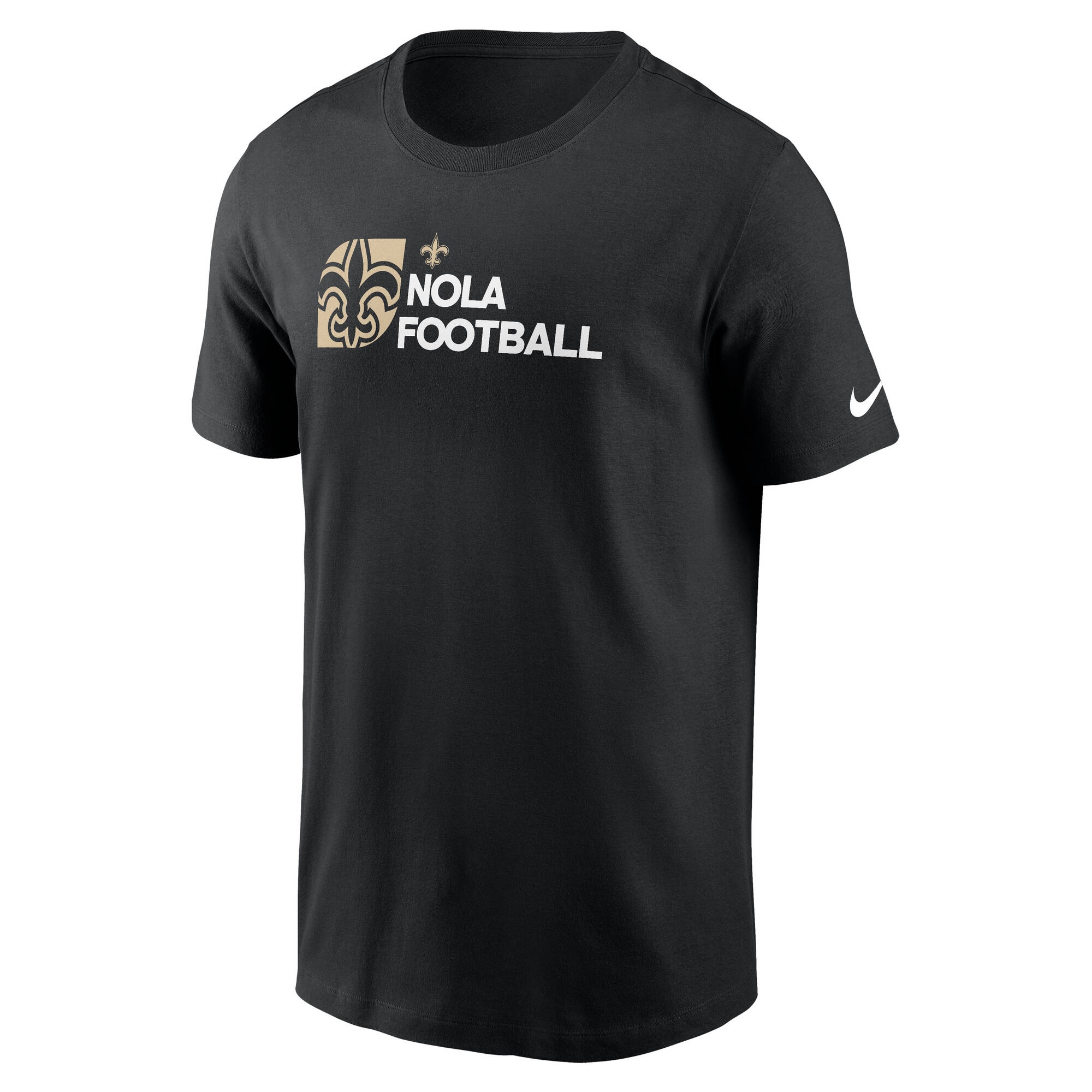New Orleans Saints Team Slogan Nike Essential NFL T-Shirt Black