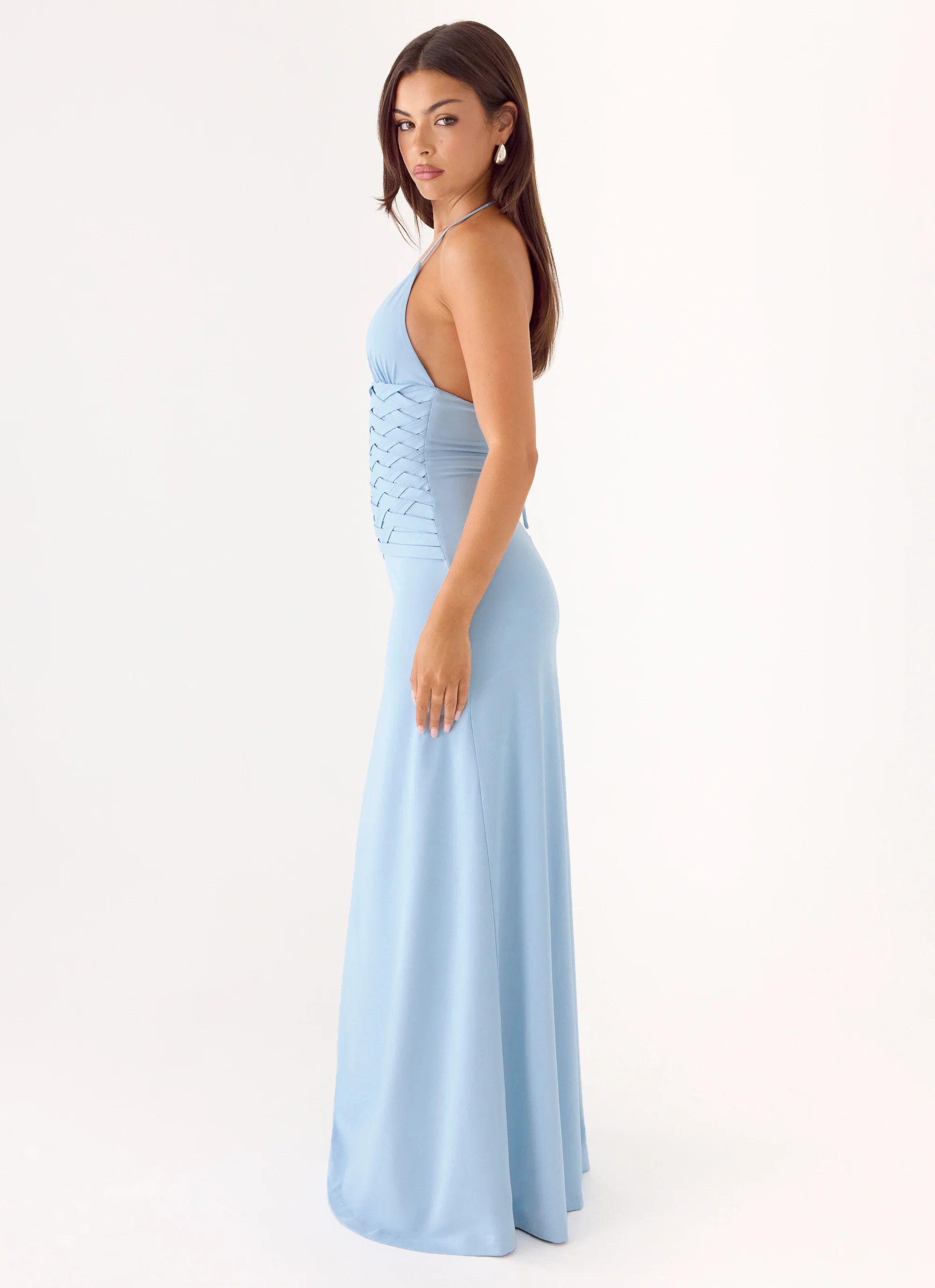 Miliano Handwoven Maxi Dress - Blue