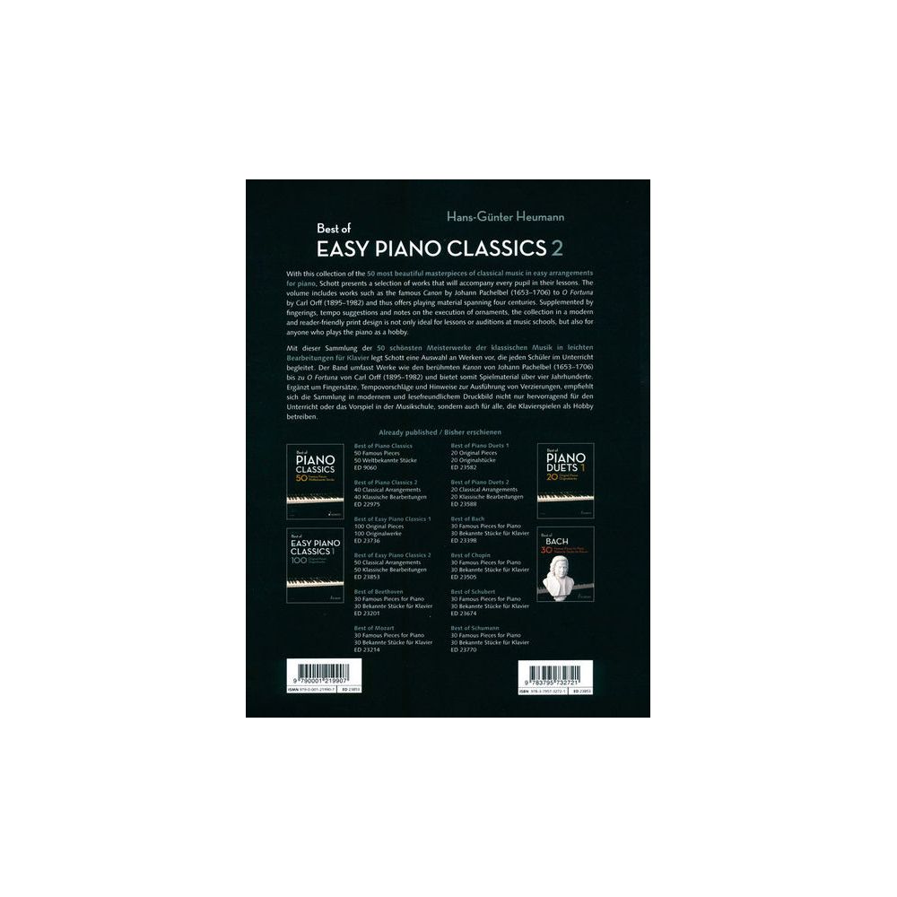 Schott Best of Easy Piano Classics 2 – Thomann Ireland