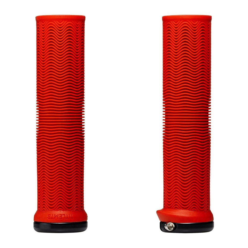 Title L01 Handlebar Grips - MTB | Lock-On - red