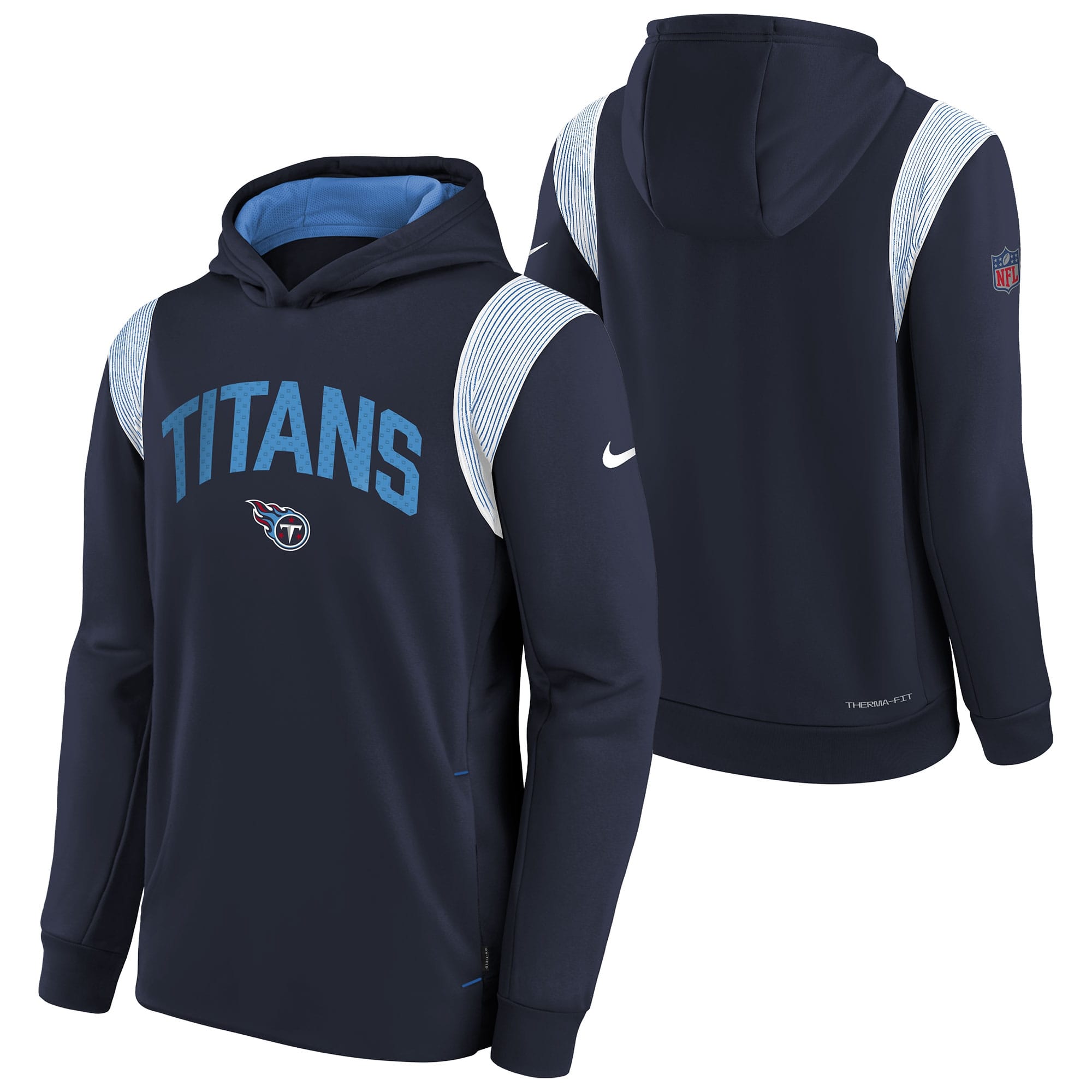 Tennessee Titans 2022 NFL On-Field Sideline Therma Hoodie (YOUTH)