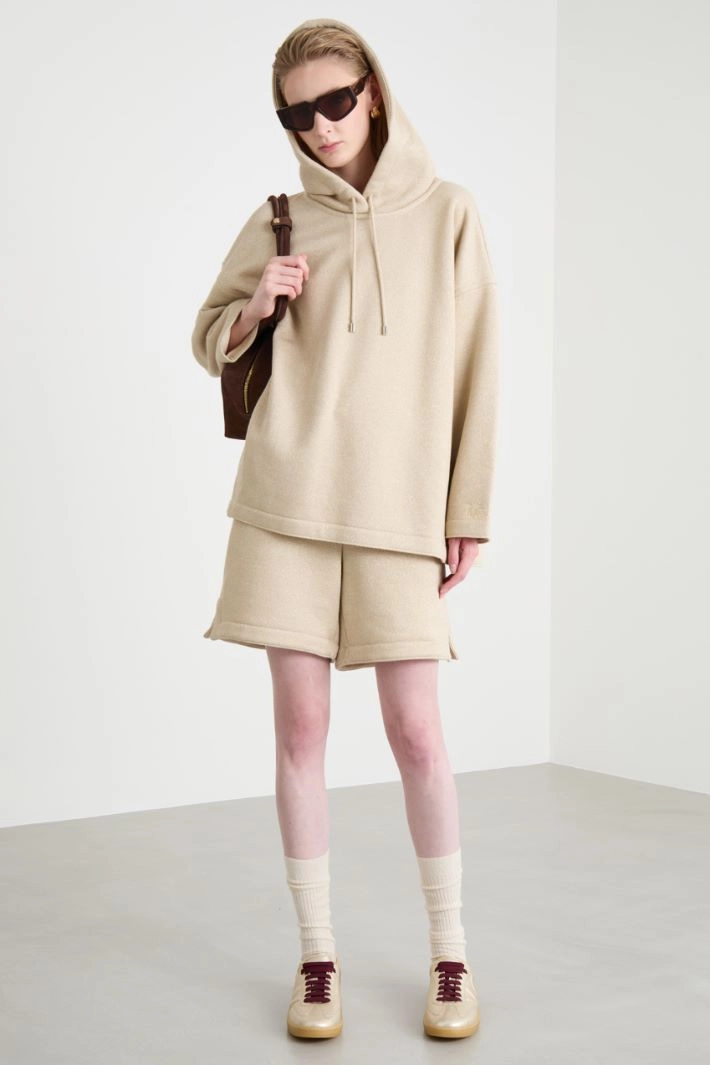 Oversized hoodie - BEIGE