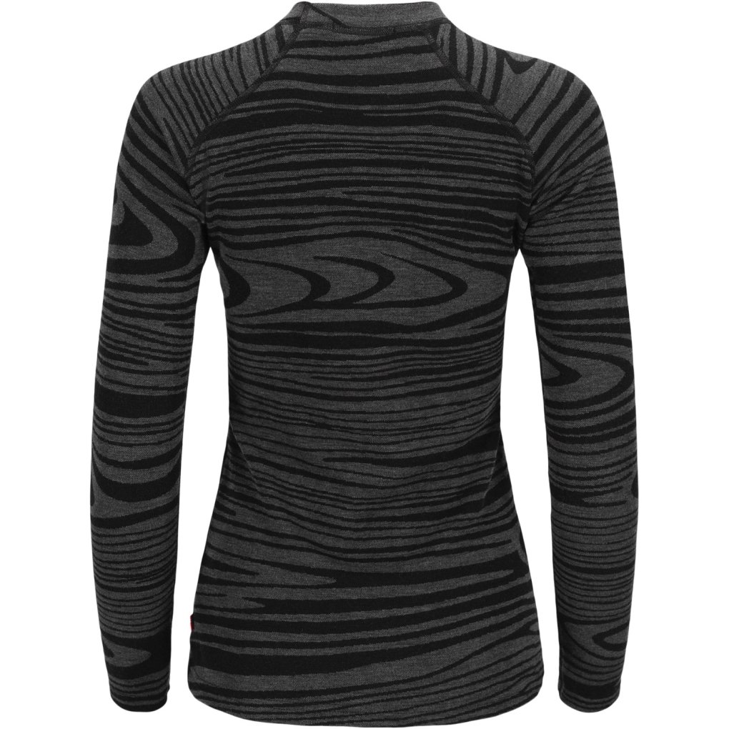 Aclima WarmWool Crewneck Longsleeveshirt Women - black motion