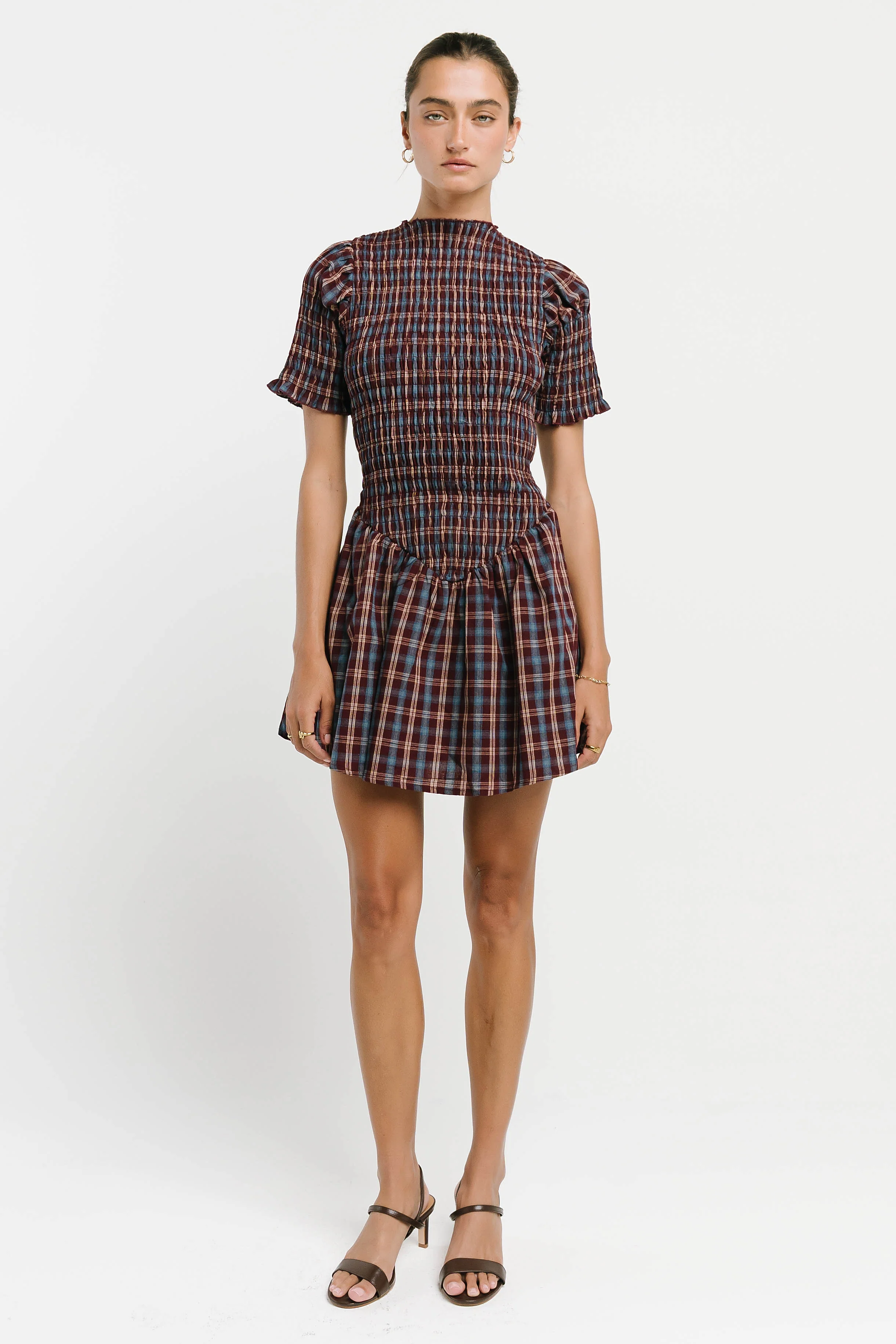 Maria Plaid Mini Dress