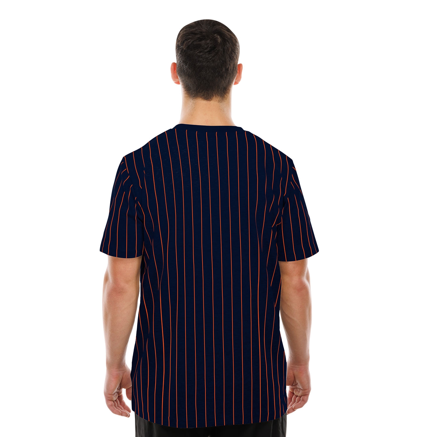 Chicago Bears Retro Stripe NFL T-Shirt Navy